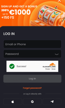 Ga naar de Nixbet login en kies je bonus uit